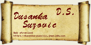 Dušanka Suzović vizit kartica